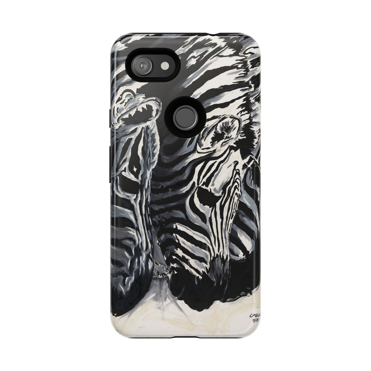 Artistic Zebra Print Phone Case -Tough Cases- Baby Zebras Image