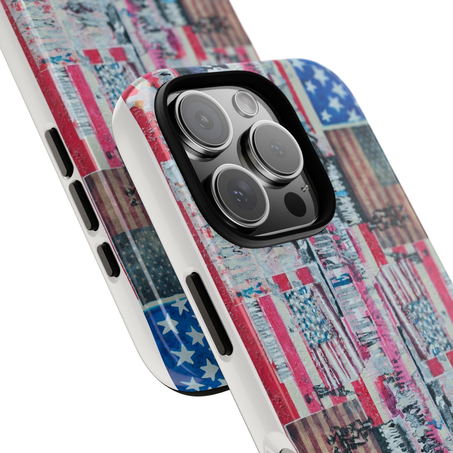 Patriotic Phone Case -We The People Image - Tough Cases with American Flag Design