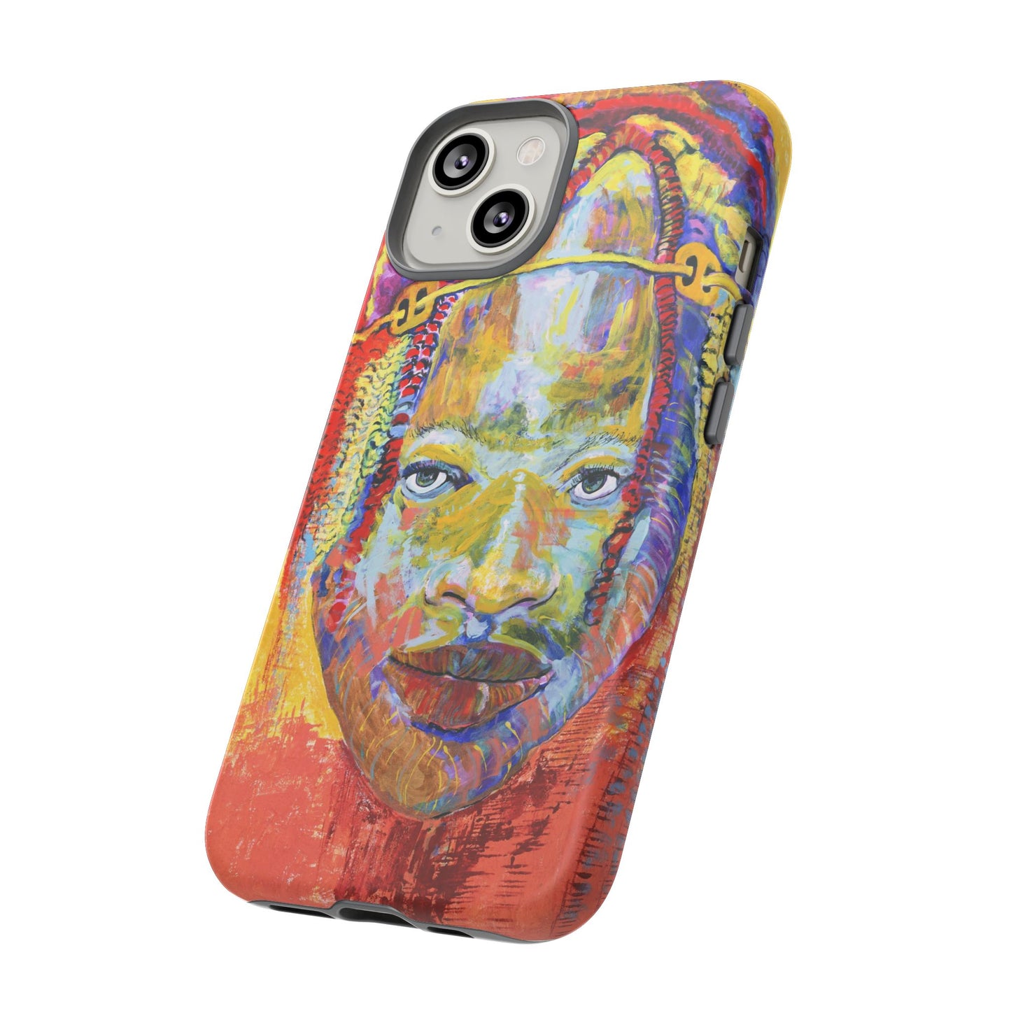Vibrant Artistic Phone Case - Tough Cases for Creative Souls- African Youth Image