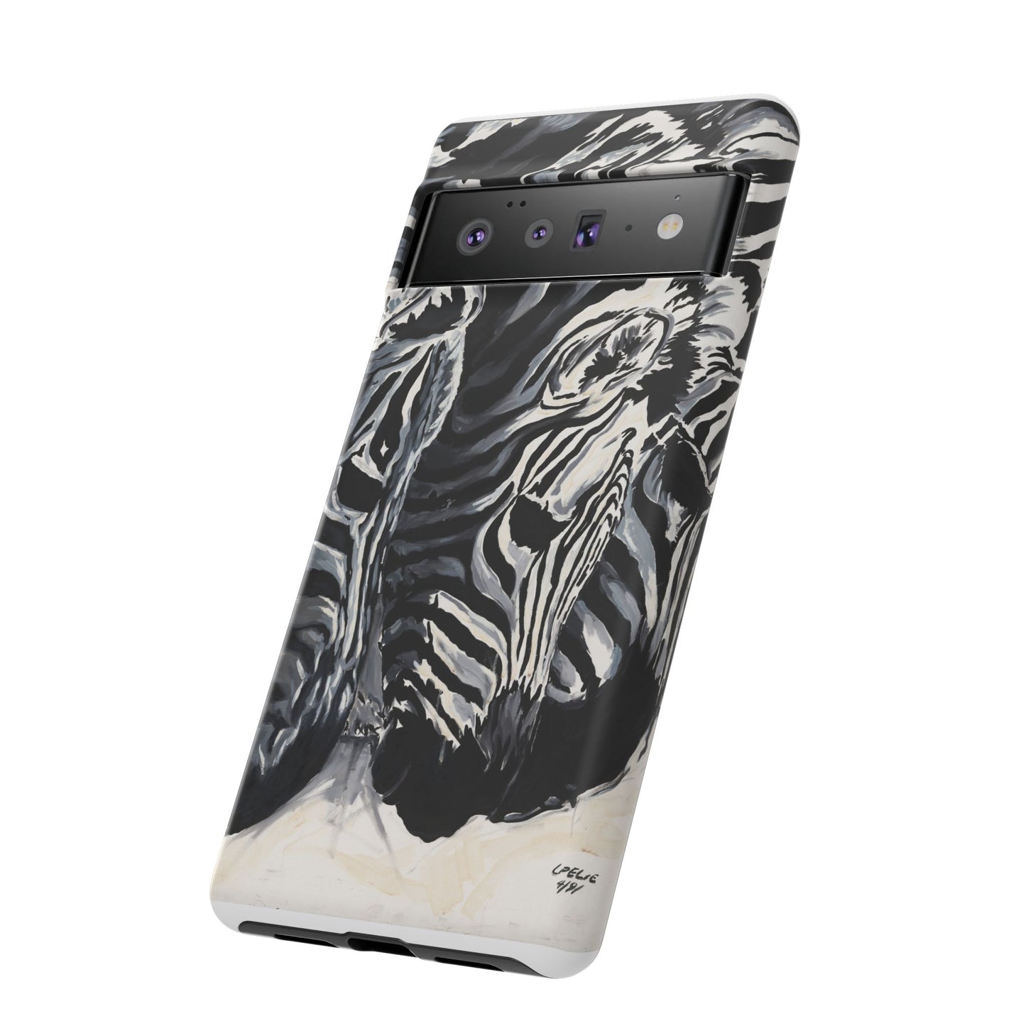 Artistic Zebra Print Phone Case -Tough Cases- Baby Zebras Image