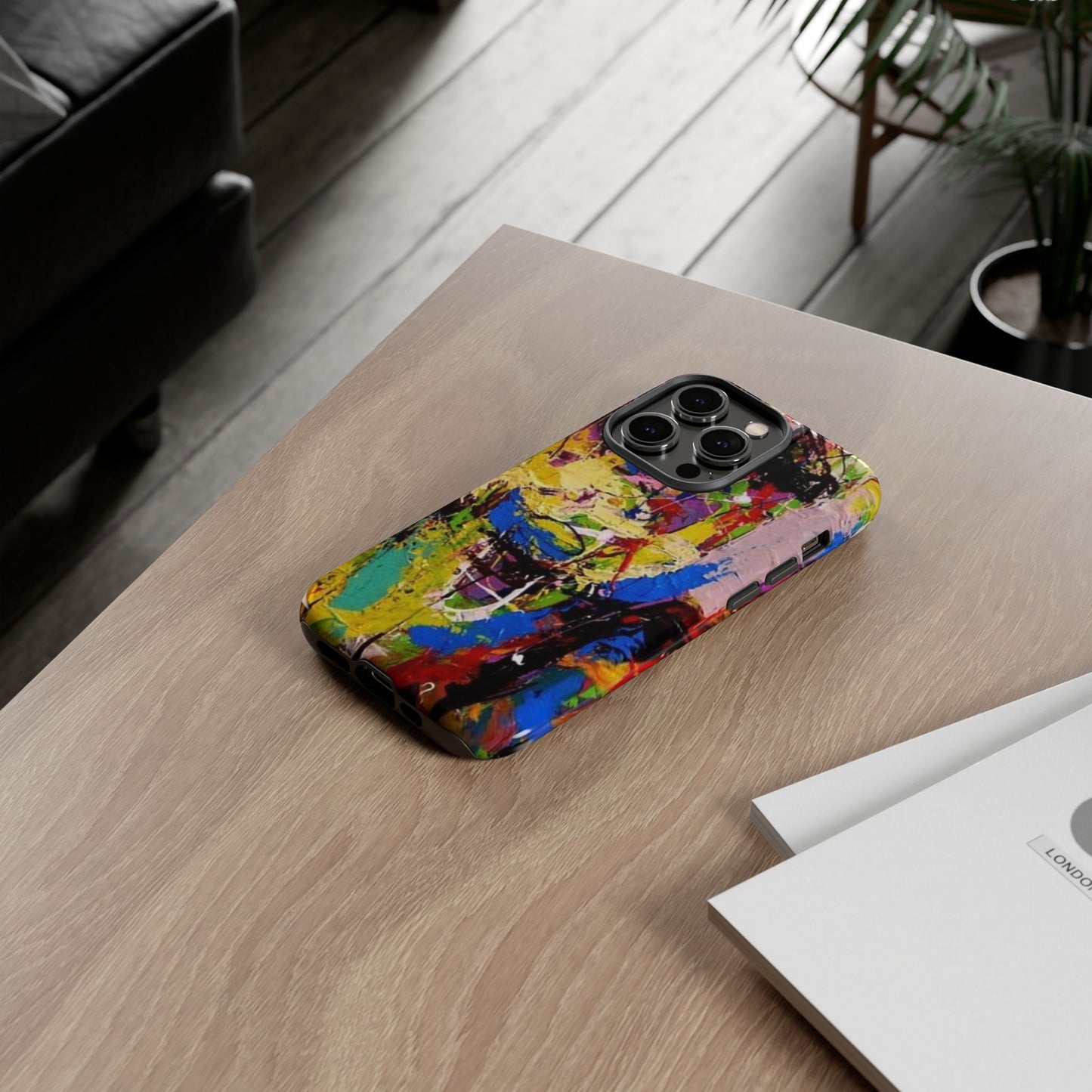 Vibrant Abstract Phone Case - Tough Cases for Bold Individuals