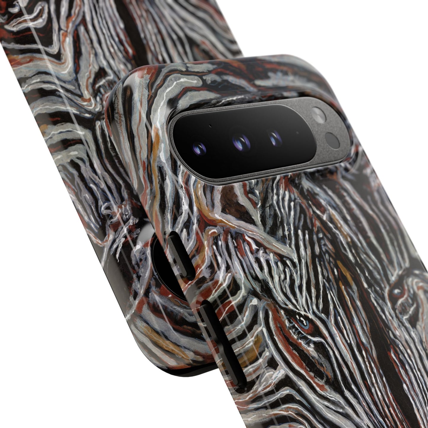 Artistic Zebra Phone Case Twin Zebra Image- Tough Protection for Wildlife Lovers