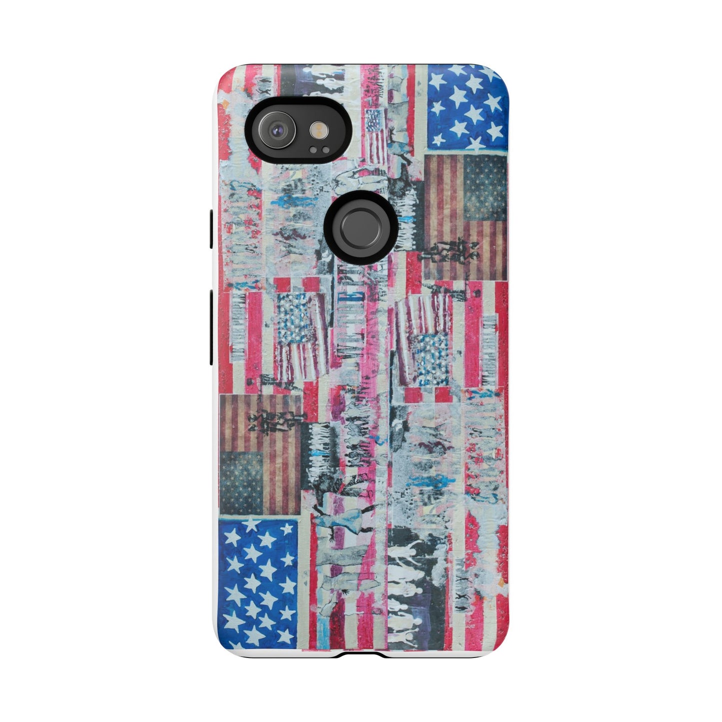 Patriotic Phone Case -We The People Image - Tough Cases with American Flag Design