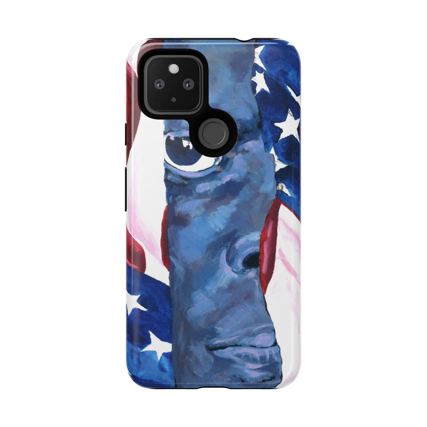 Patriotic Tough Phone Case with American Flag Design- I See You Image