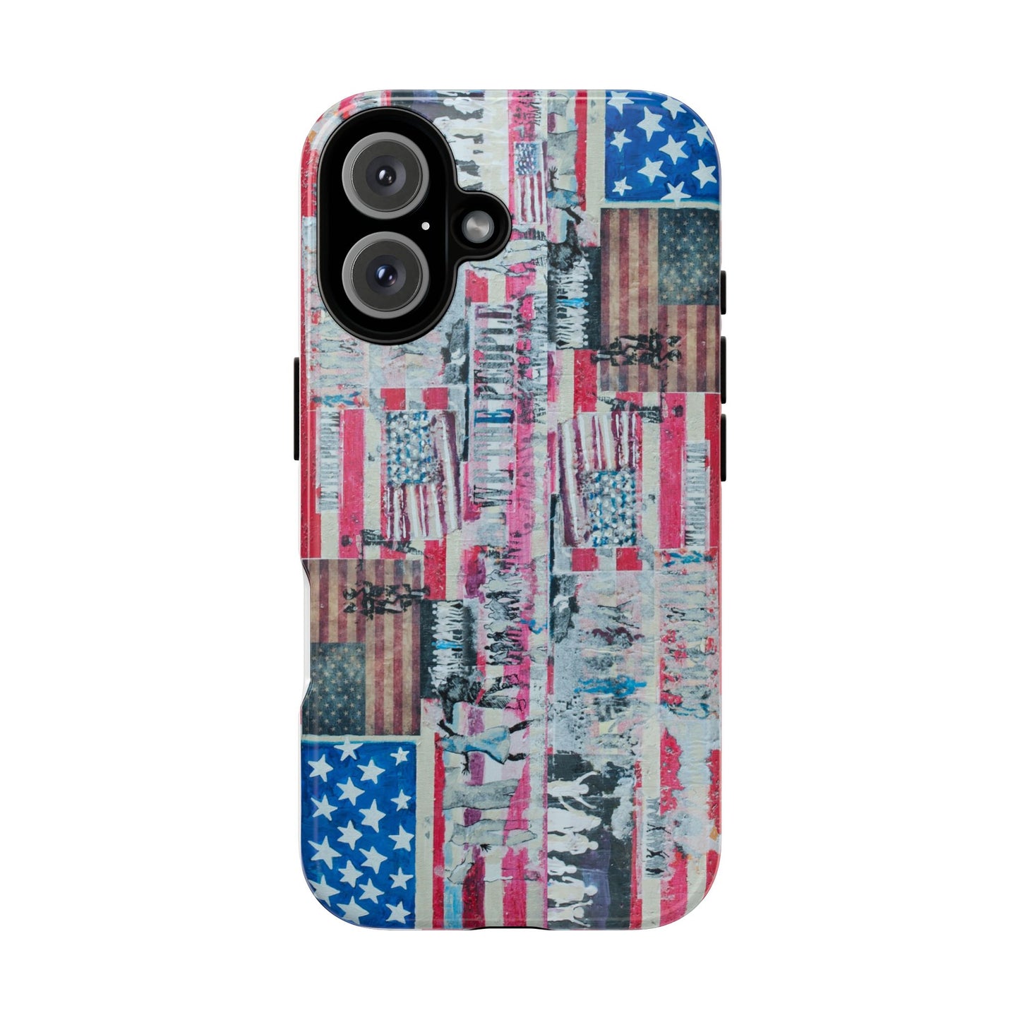 Patriotic Phone Case -We The People Image - Tough Cases with American Flag Design