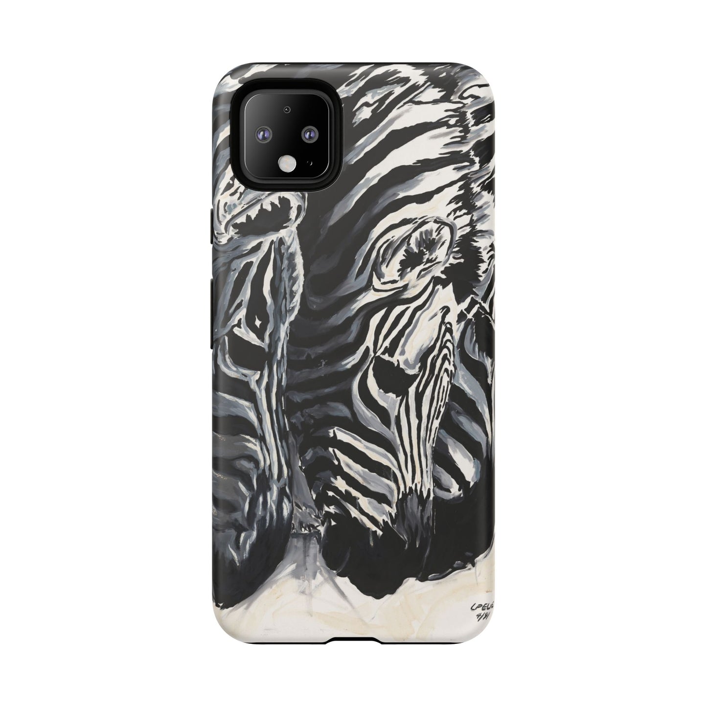 Artistic Zebra Print Phone Case -Tough Cases- Baby Zebras Image