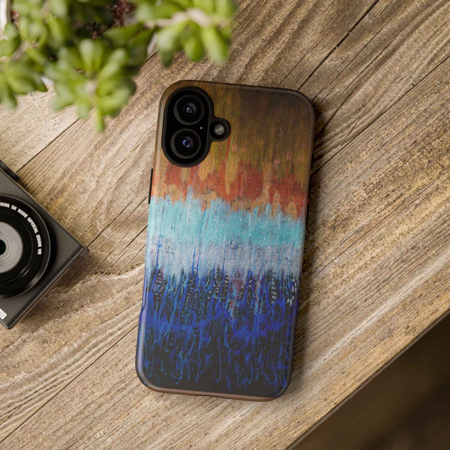Artistic Tough iPhone Case - Colorful Abstract Design