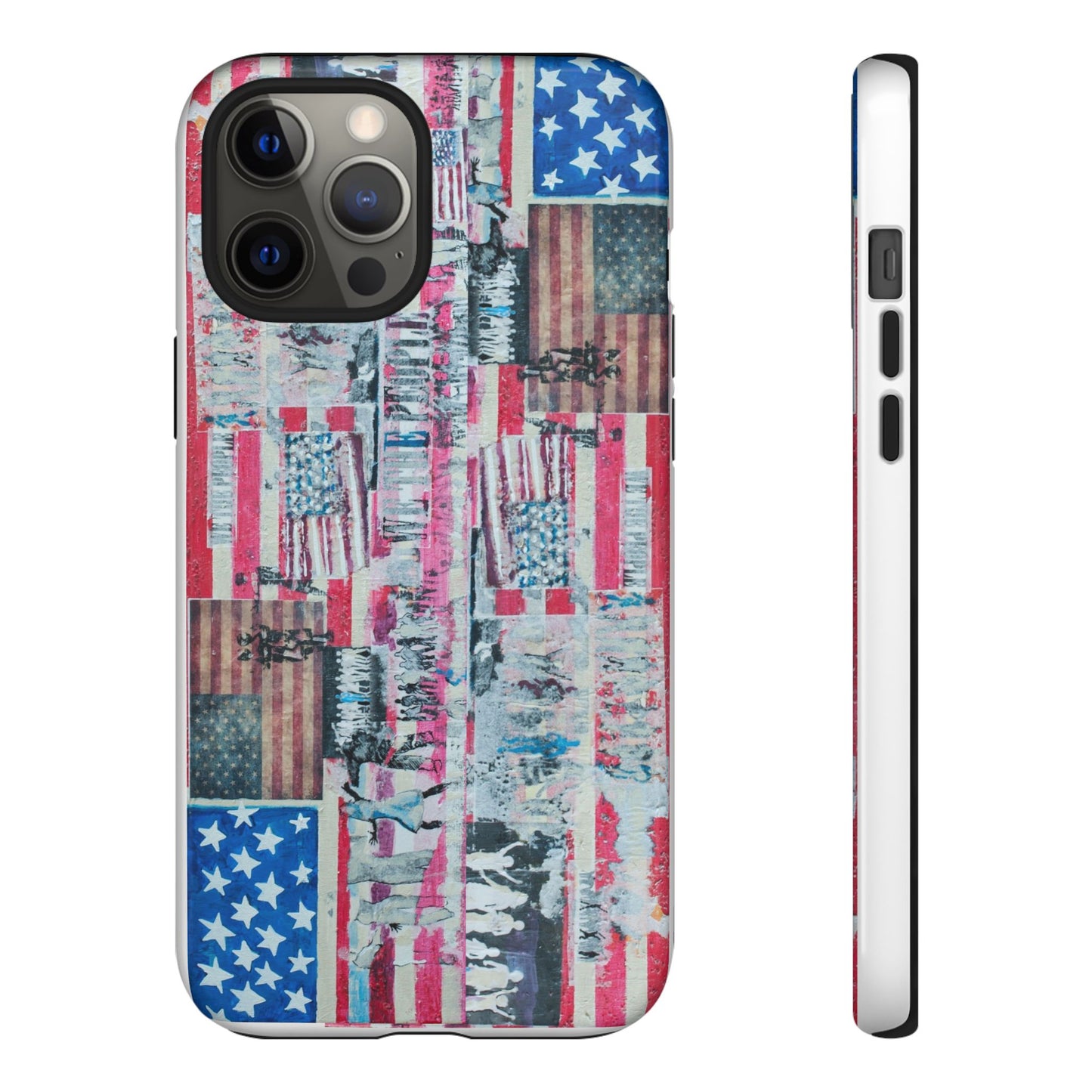 Patriotic Phone Case -We The People Image - Tough Cases with American Flag Design