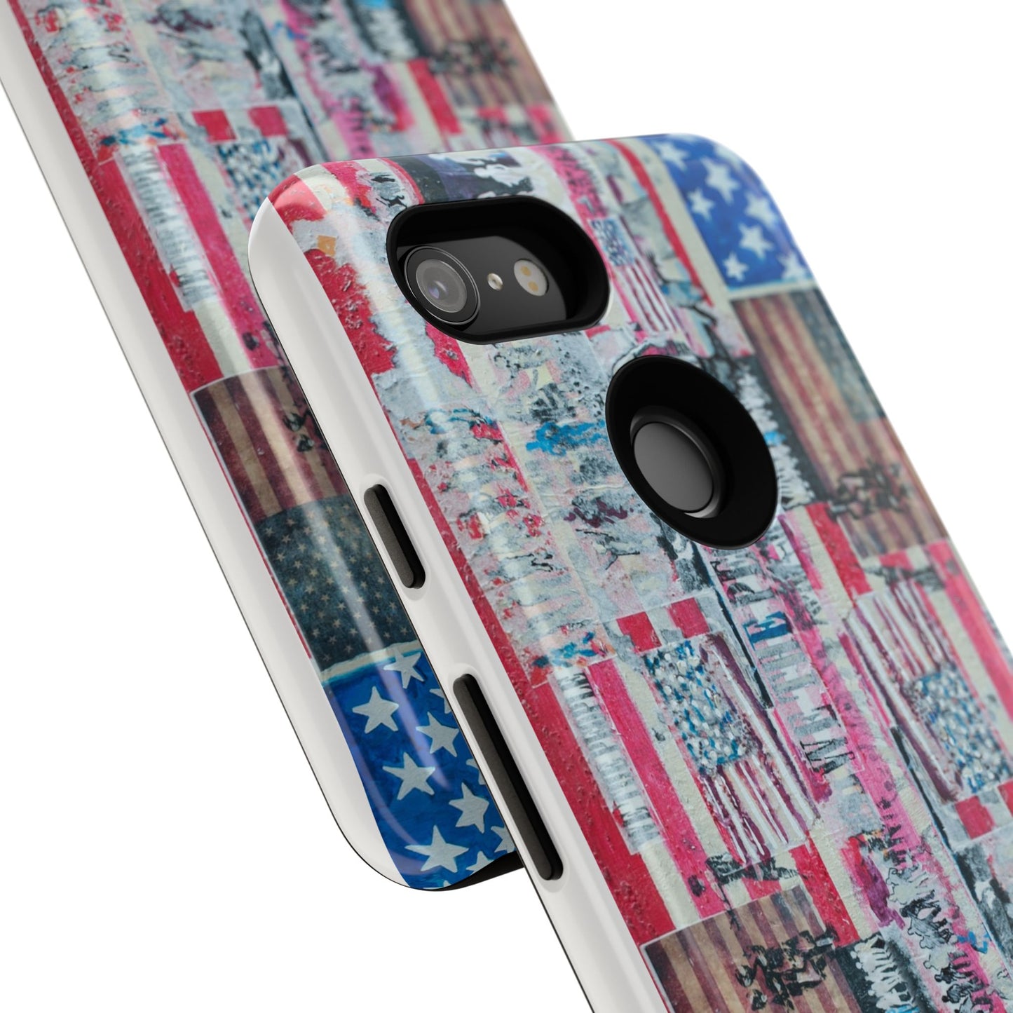 Patriotic Phone Case -We The People Image - Tough Cases with American Flag Design