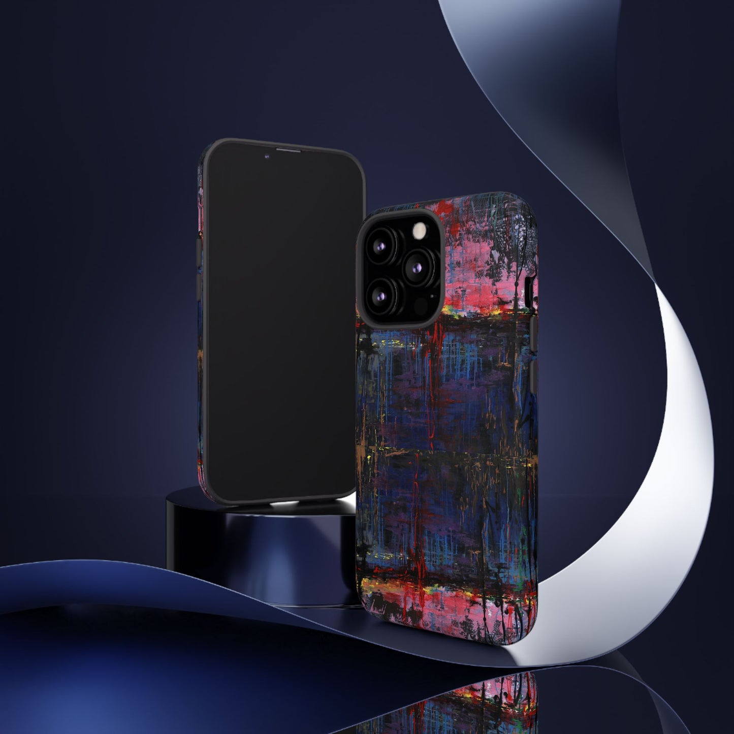 Artistic Tough Cases - Colorful Abstract Phone Case for Creative Souls- Illumination Image