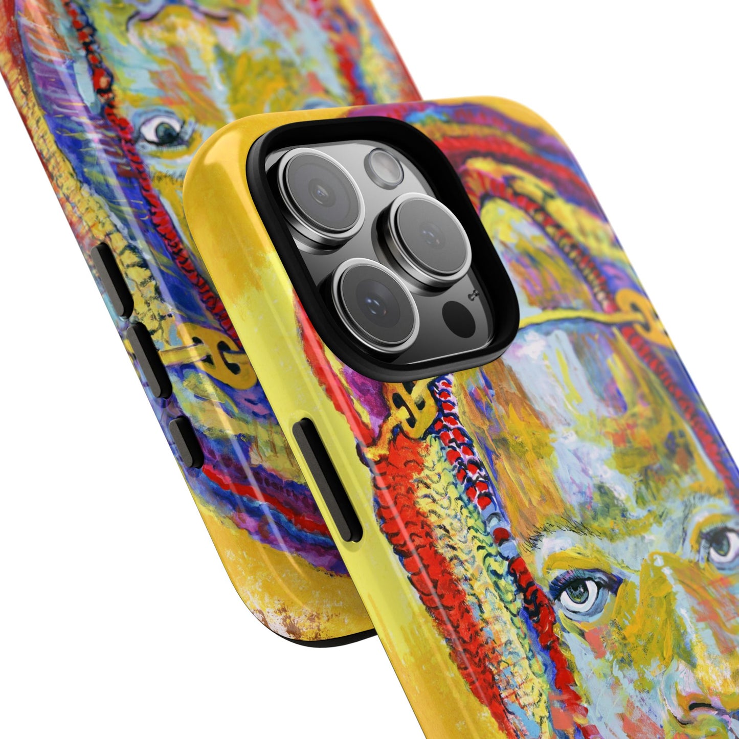 Vibrant Artistic Phone Case - Tough Cases for Creative Souls- African Youth Image