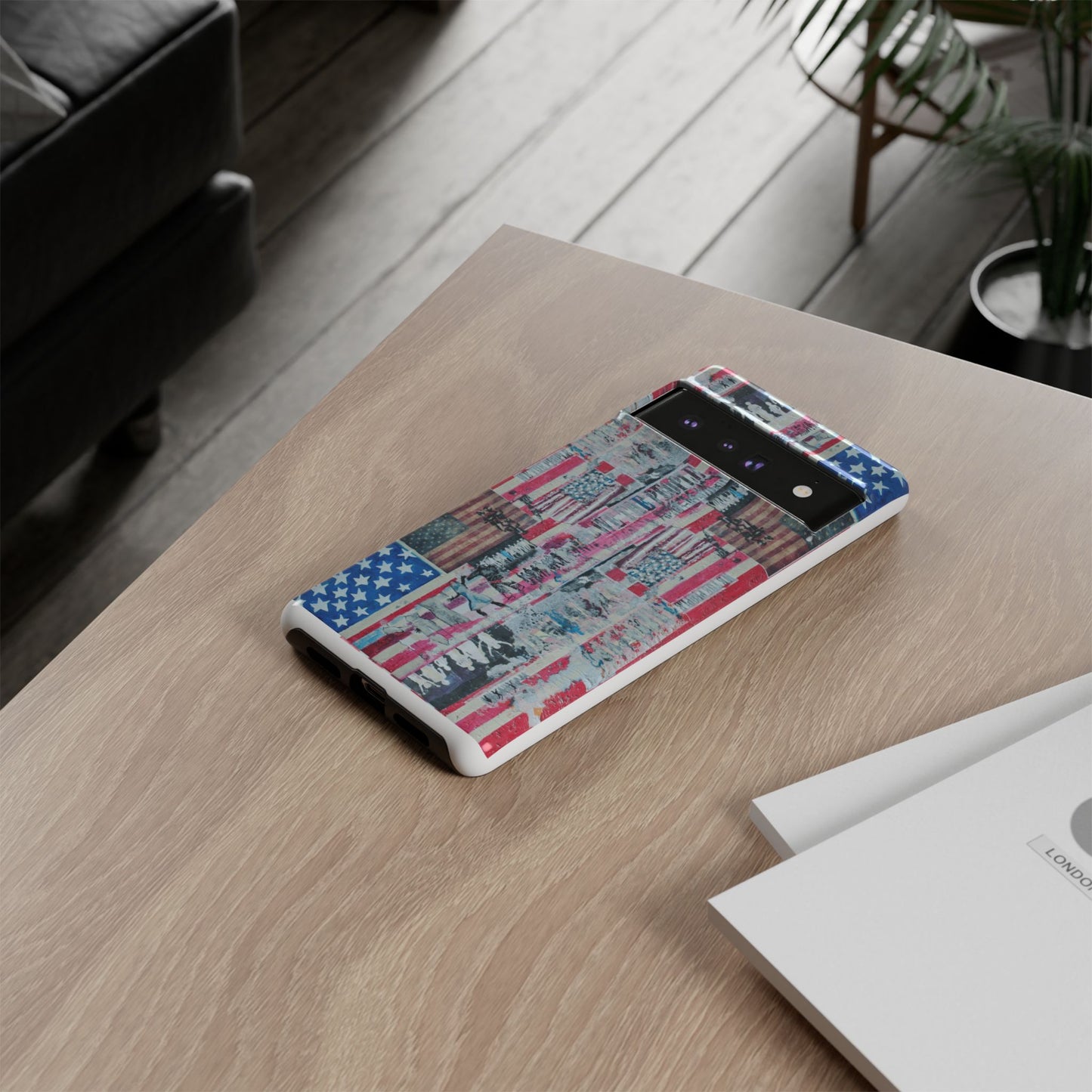 Patriotic Phone Case -We The People Image - Tough Cases with American Flag Design