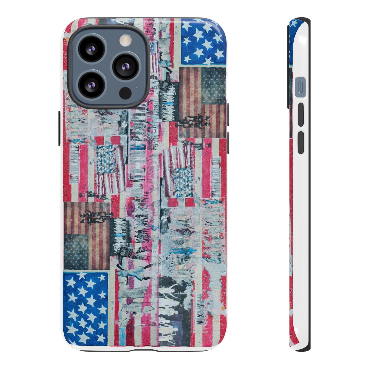 Patriotic Phone Case -We The People Image - Tough Cases with American Flag Design