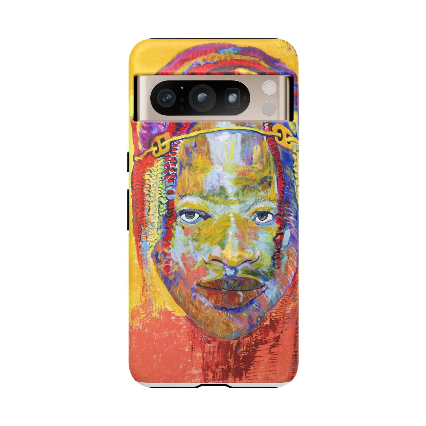 Vibrant Artistic Phone Case - Tough Cases for Creative Souls- African Youth Image