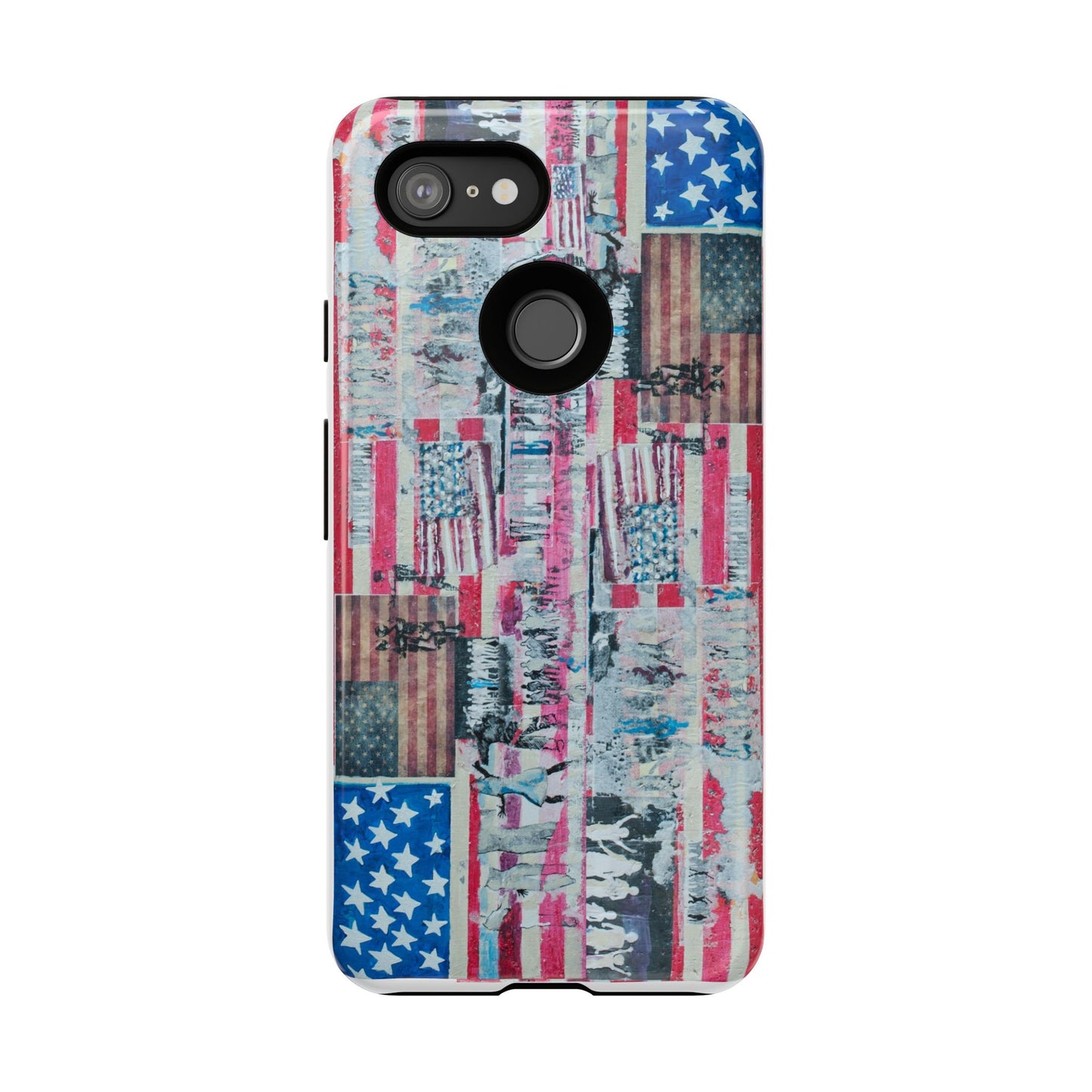 Patriotic Phone Case -We The People Image - Tough Cases with American Flag Design
