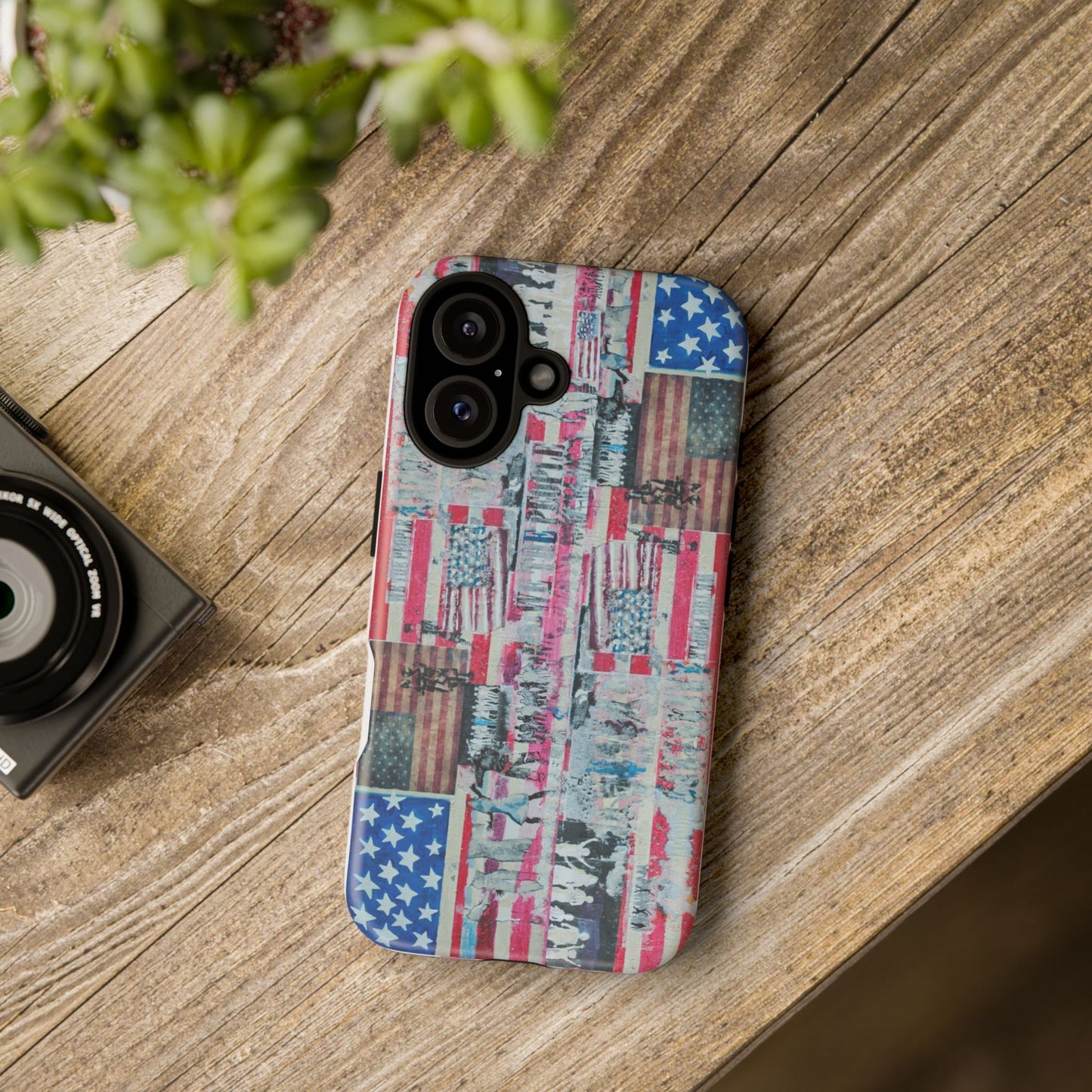 Patriotic Phone Case -We The People Image - Tough Cases with American Flag Design