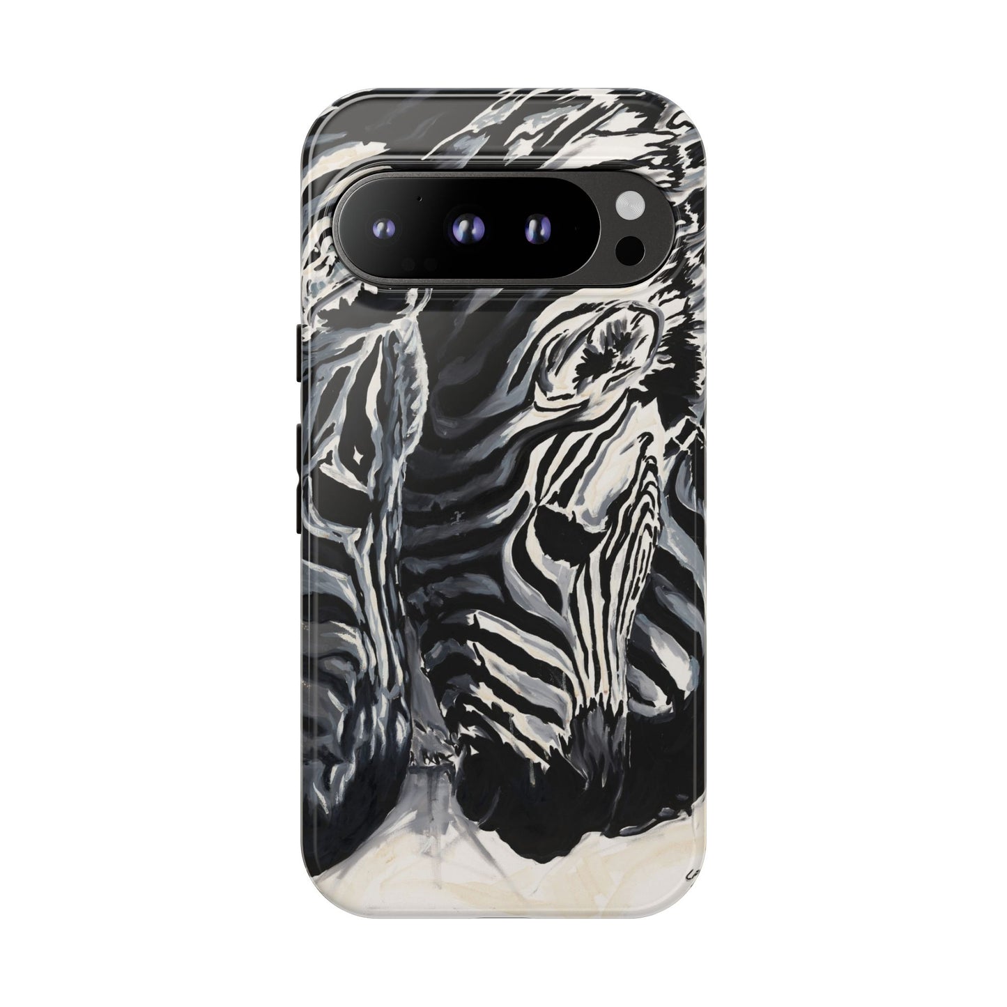 Artistic Zebra Print Phone Case -Tough Cases- Baby Zebras Image