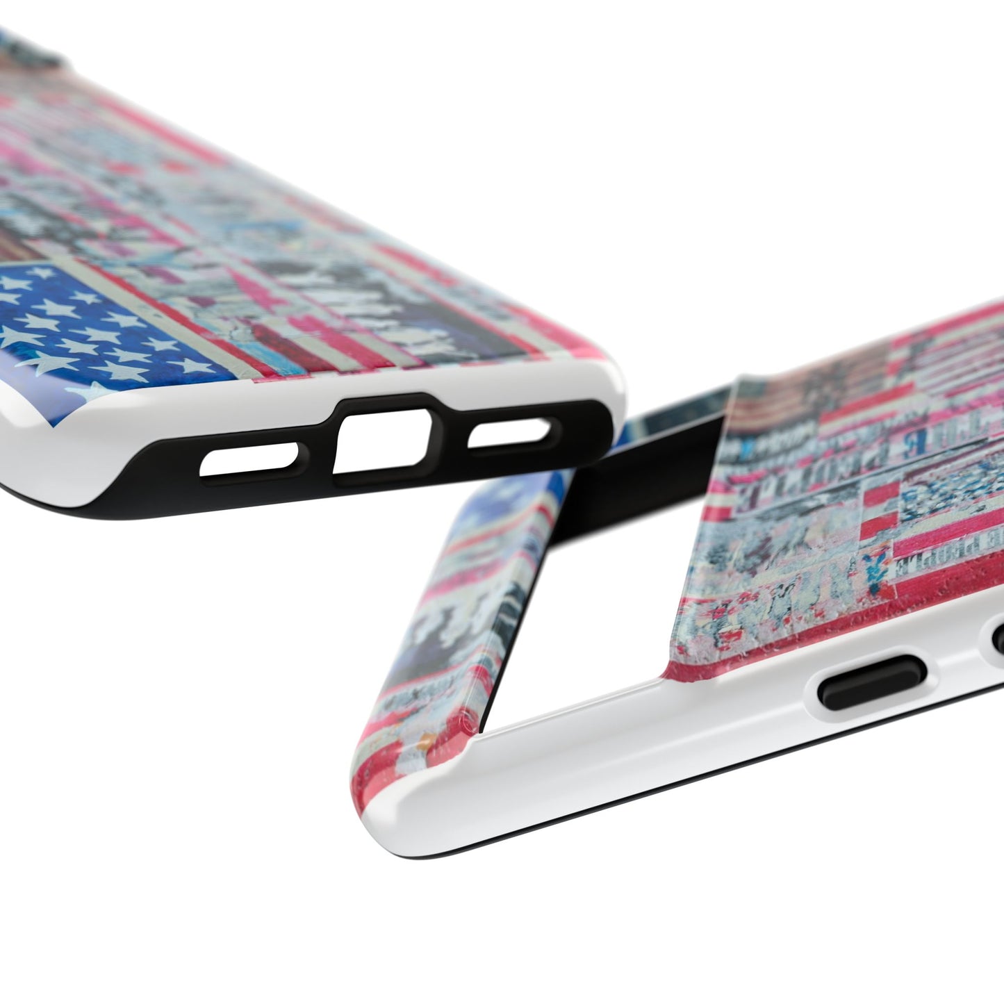 Patriotic Phone Case -We The People Image - Tough Cases with American Flag Design