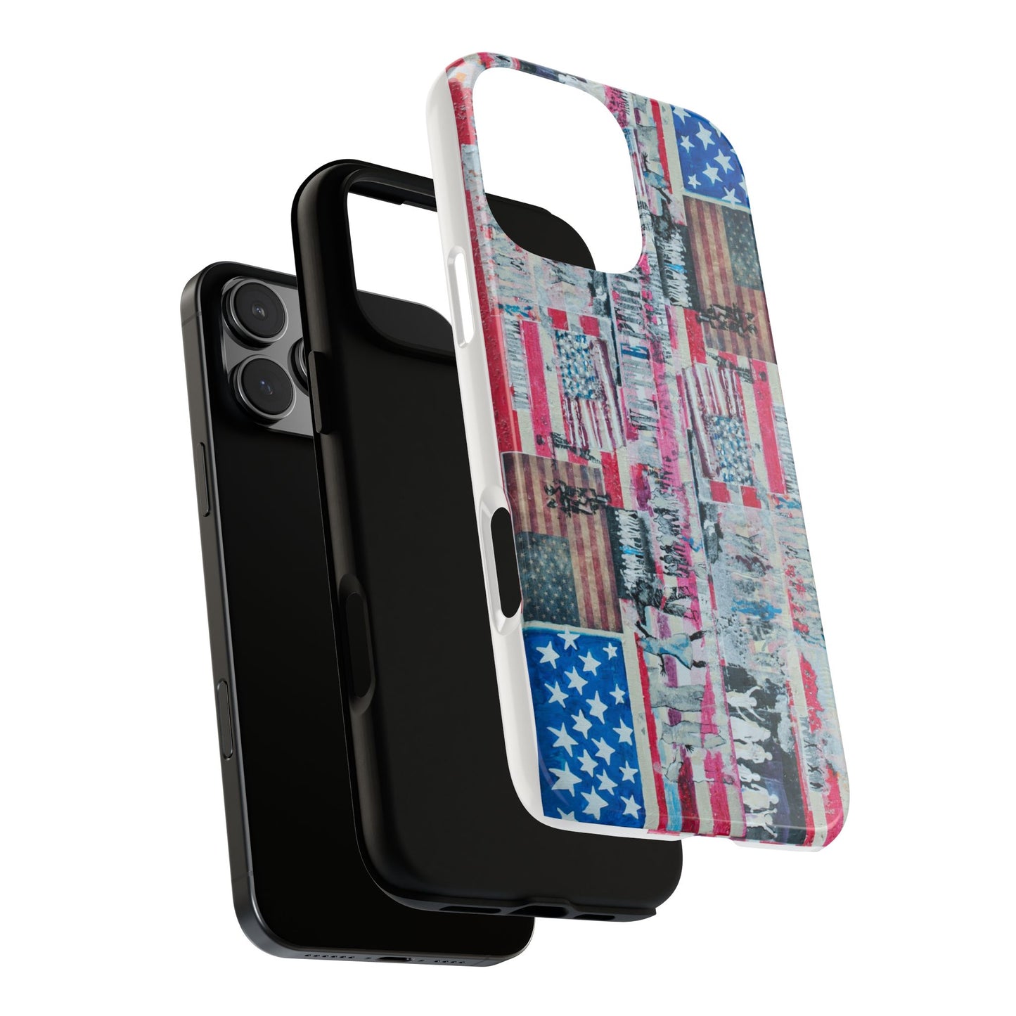 Patriotic Phone Case -We The People Image - Tough Cases with American Flag Design