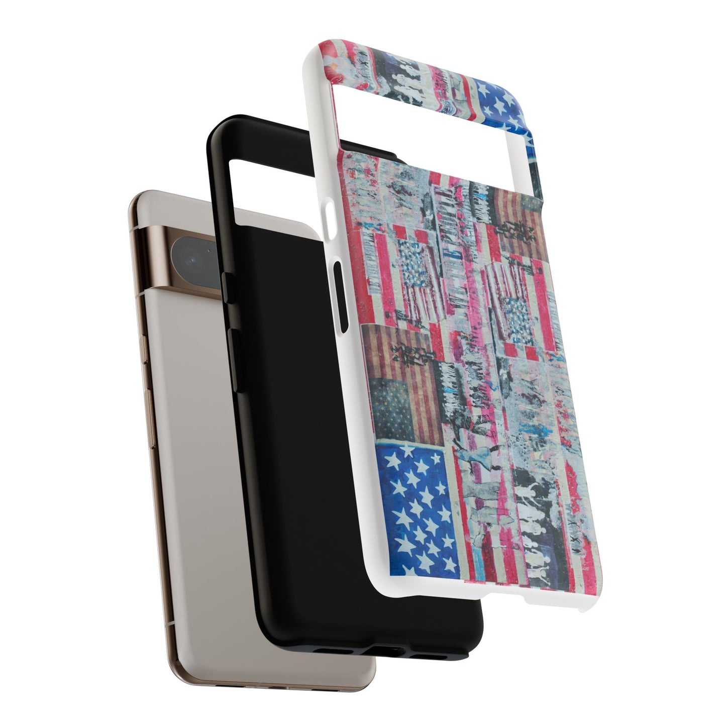 Patriotic Phone Case -We The People Image - Tough Cases with American Flag Design