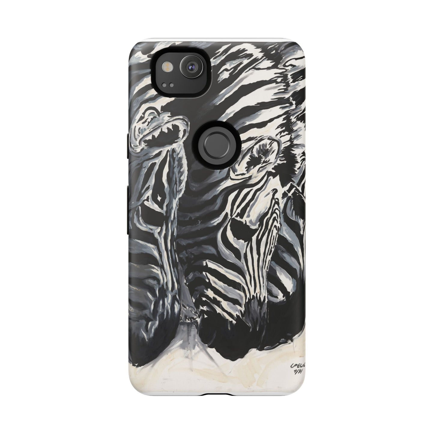 Artistic Zebra Print Phone Case -Tough Cases- Baby Zebras Image