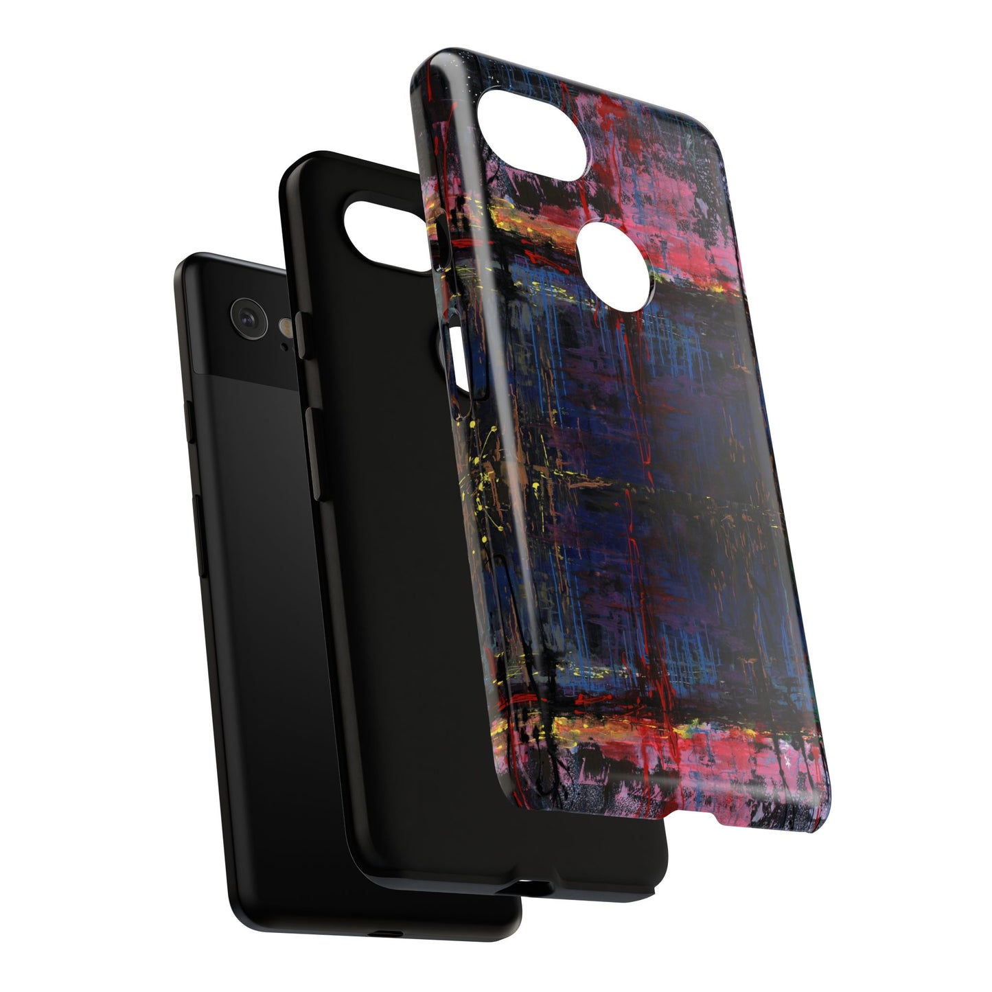 Artistic Tough Cases - Colorful Abstract Phone Case for Creative Souls- Illumination Image