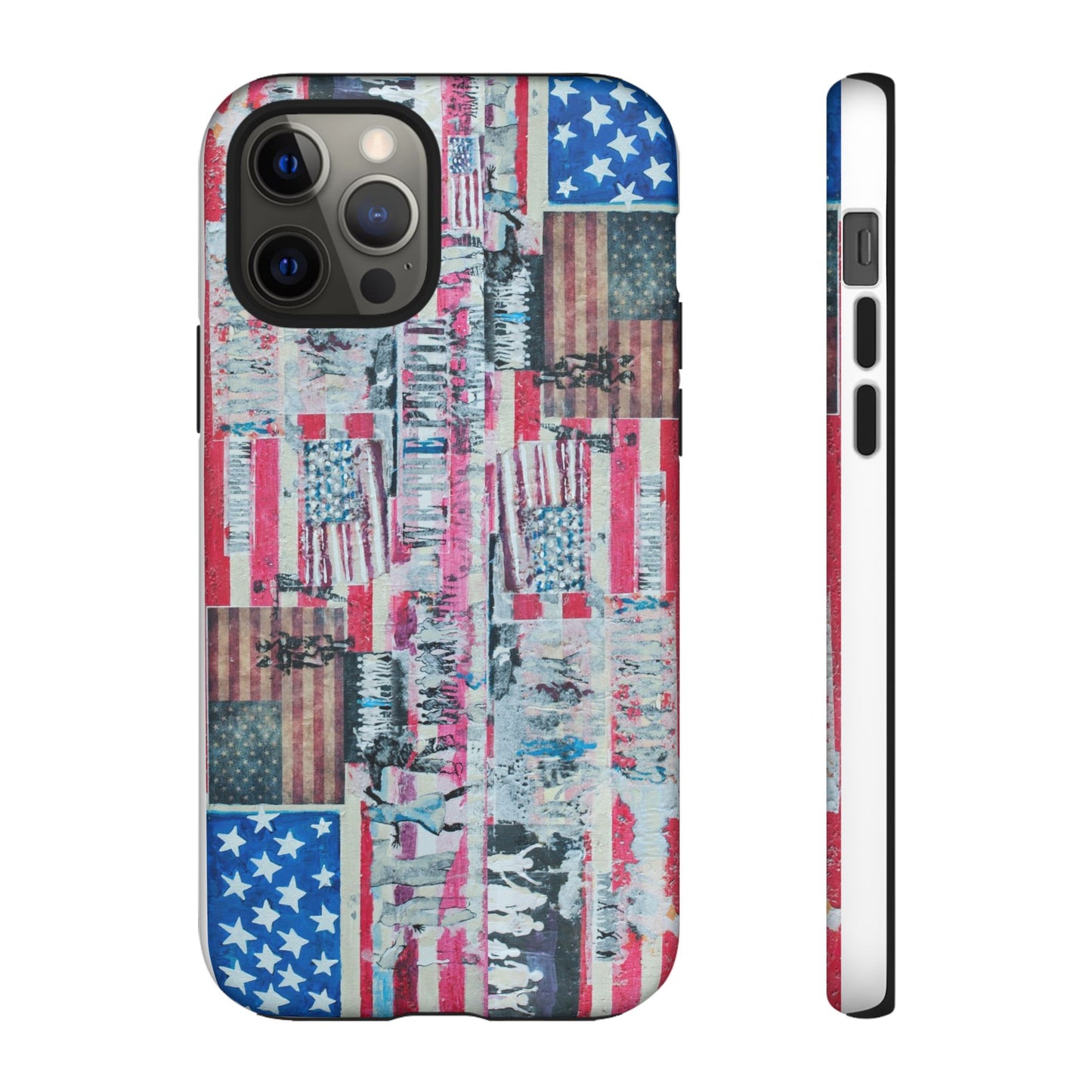 Patriotic Phone Case -We The People Image - Tough Cases with American Flag Design