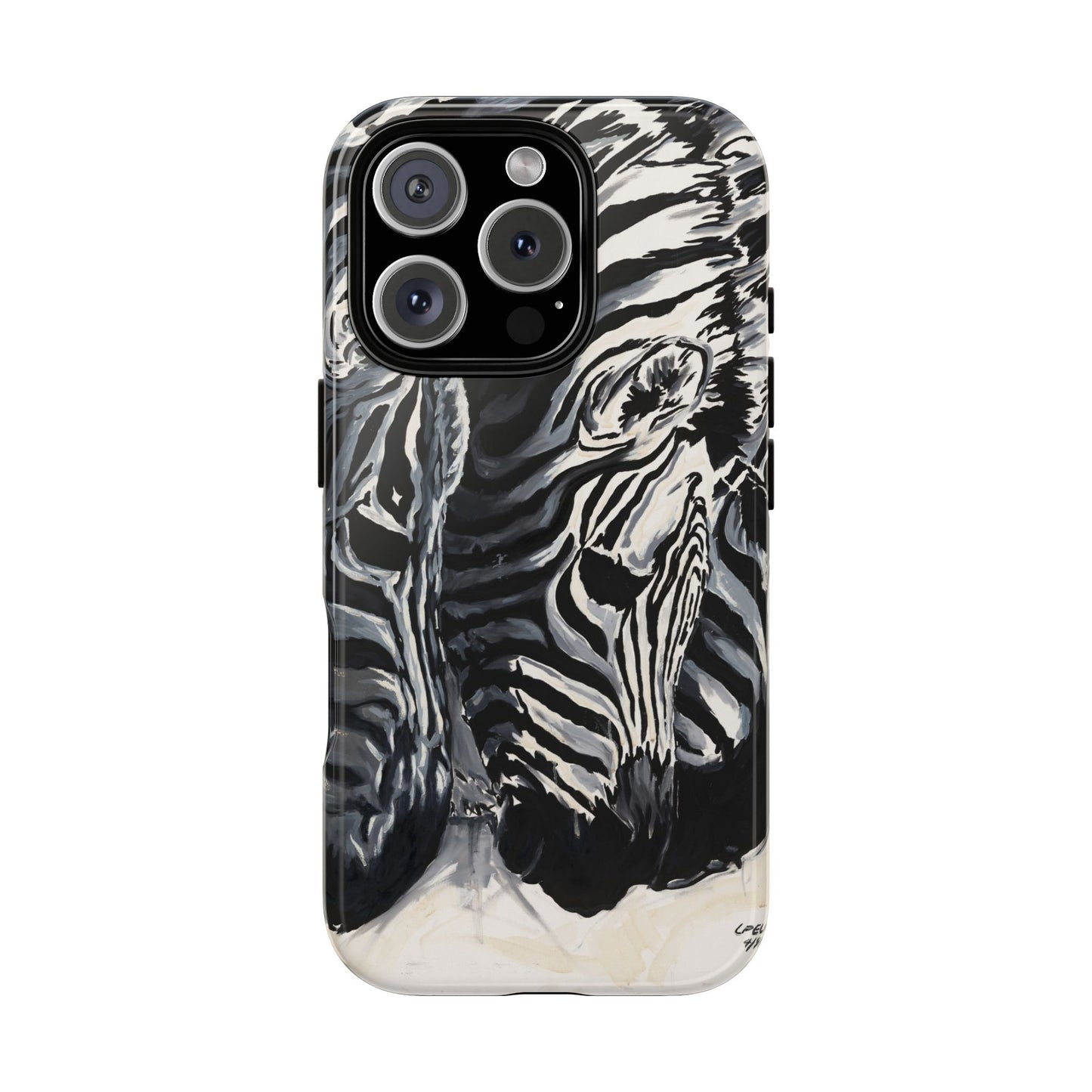 Artistic Zebra Print Phone Case -Tough Cases- Baby Zebras Image