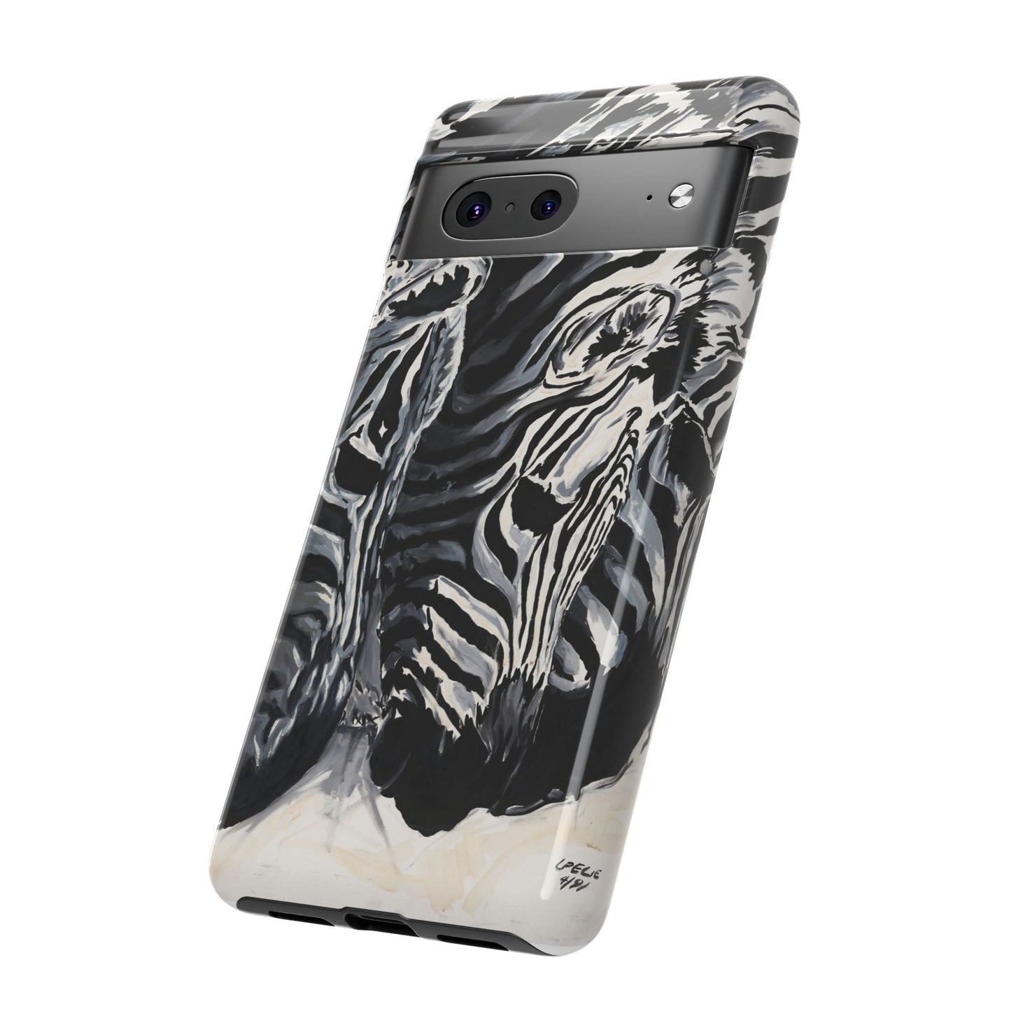 Artistic Zebra Print Phone Case -Tough Cases- Baby Zebras Image