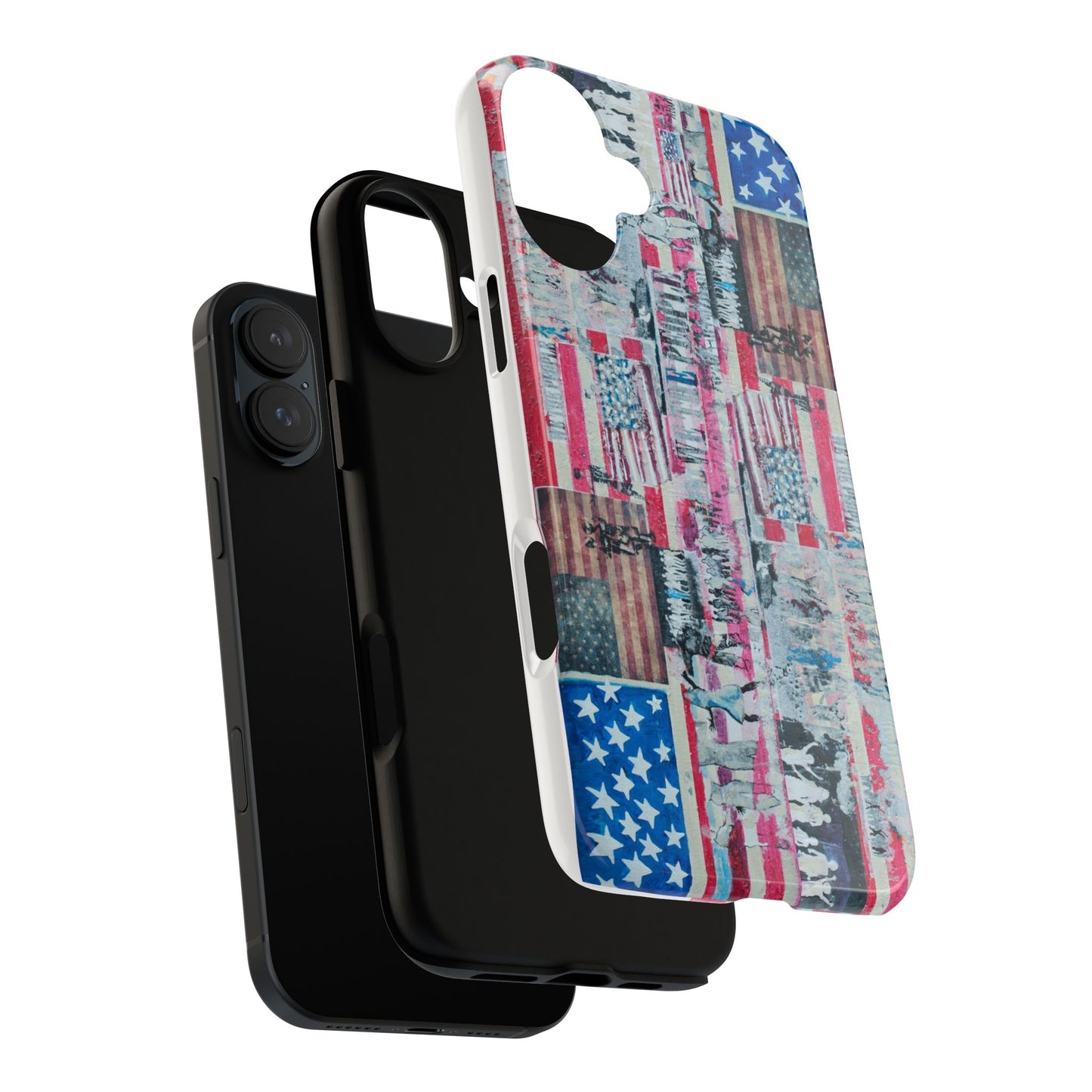 Patriotic Phone Case -We The People Image - Tough Cases with American Flag Design