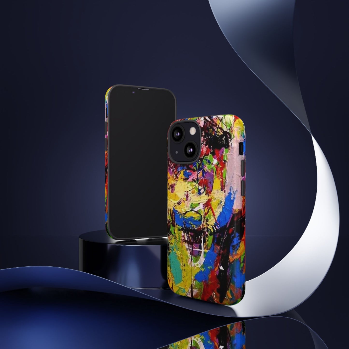 Vibrant Abstract Phone Case - Tough Cases for Bold Individuals