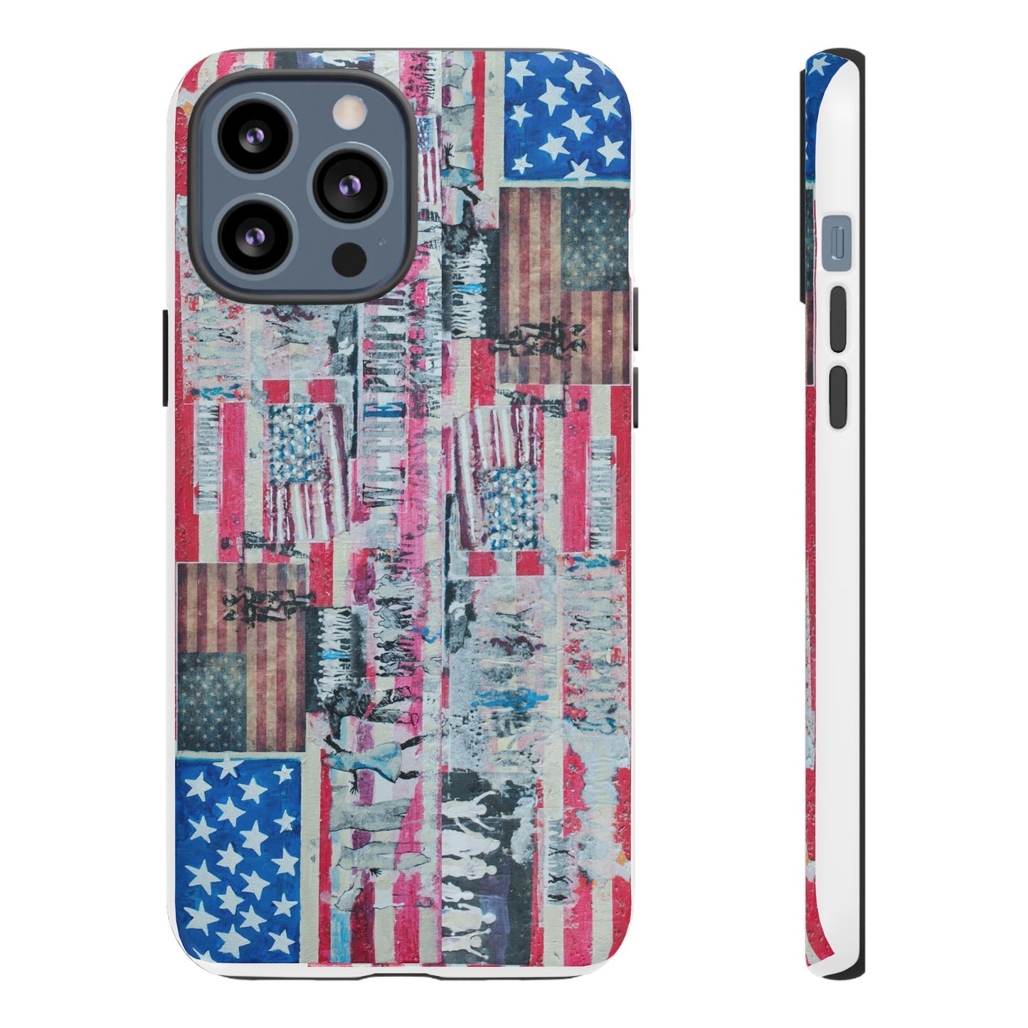 Patriotic Phone Case -We The People Image - Tough Cases with American Flag Design
