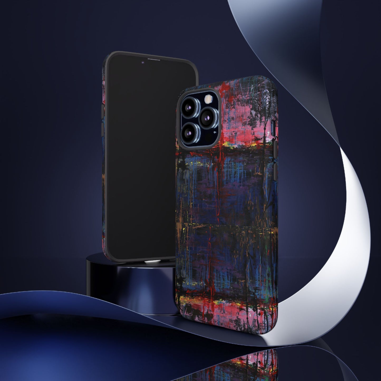 Artistic Tough Cases - Colorful Abstract Phone Case for Creative Souls- Illumination Image