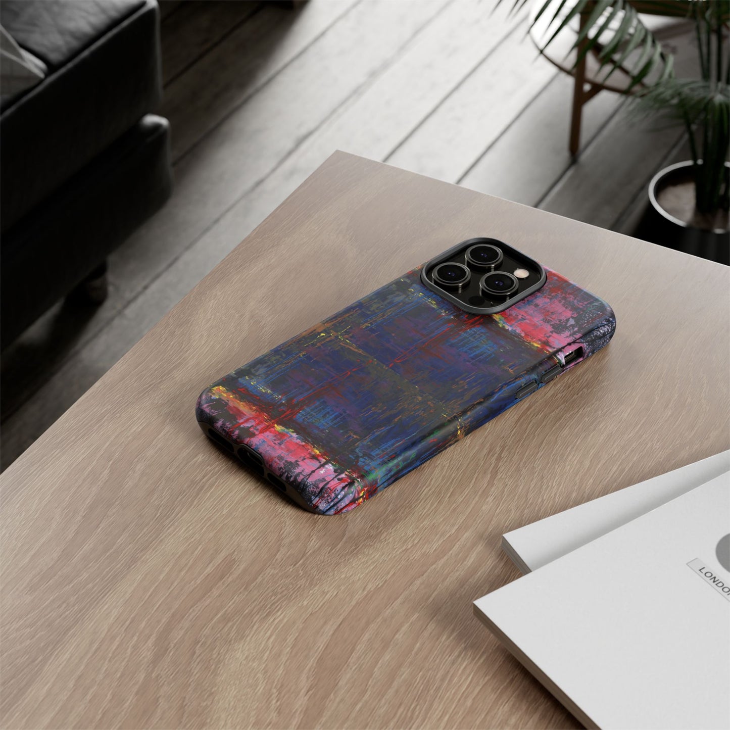 Artistic Tough Cases - Colorful Abstract Phone Case for Creative Souls- Illumination Image