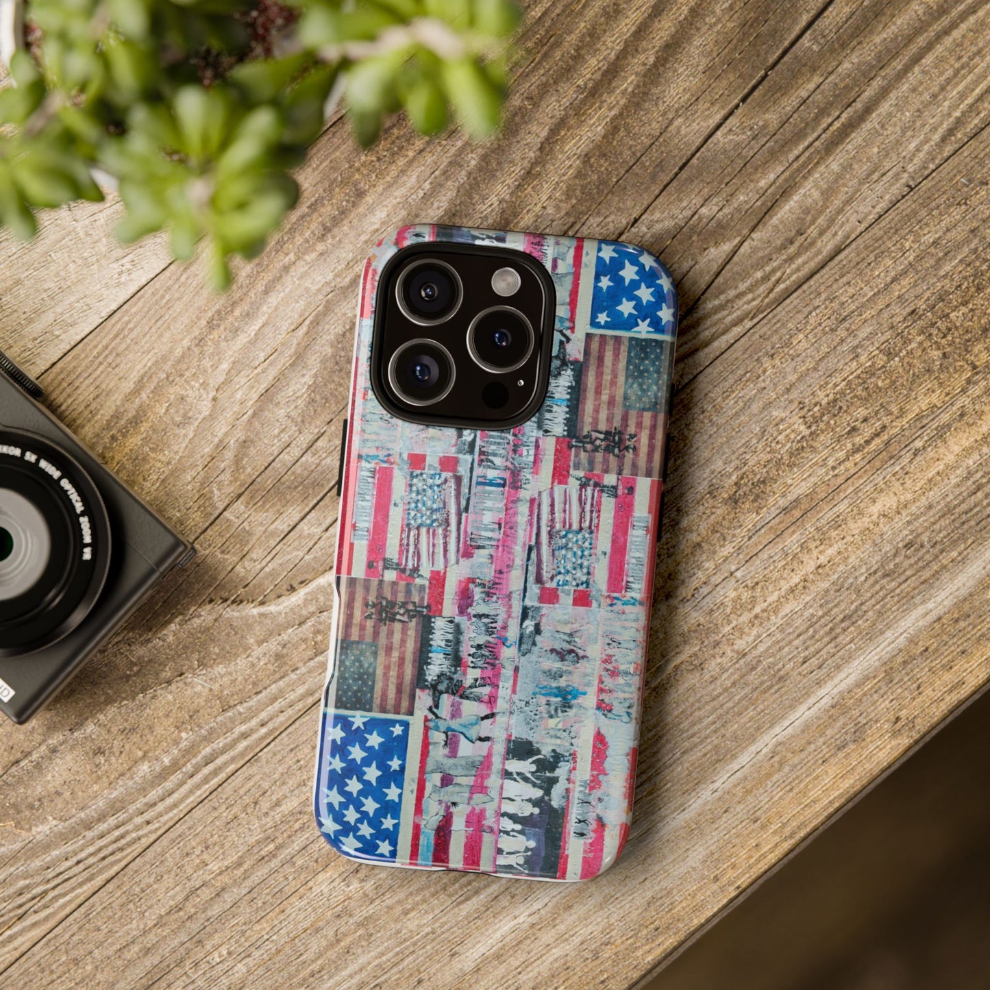 Patriotic Phone Case -We The People Image - Tough Cases with American Flag Design