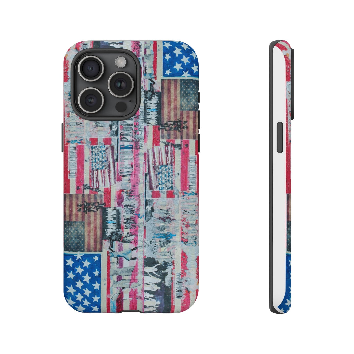 Patriotic Phone Case -We The People Image - Tough Cases with American Flag Design