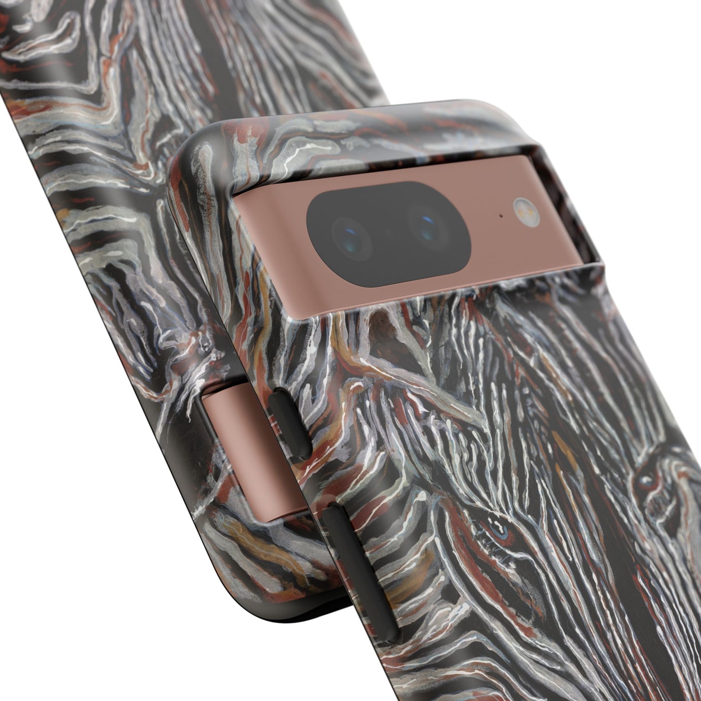Artistic Zebra Phone Case Twin Zebra Image- Tough Protection for Wildlife Lovers