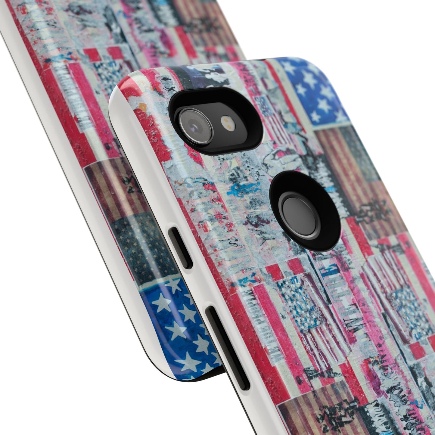 Patriotic Phone Case -We The People Image - Tough Cases with American Flag Design