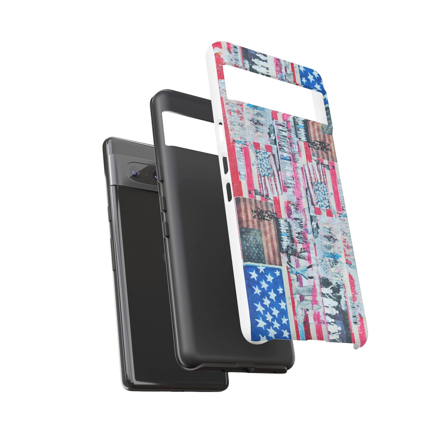 Patriotic Phone Case -We The People Image - Tough Cases with American Flag Design