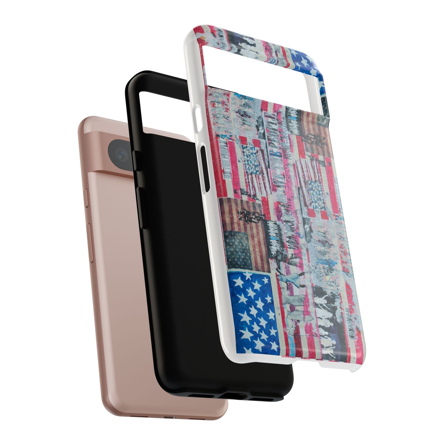 Patriotic Phone Case -We The People Image - Tough Cases with American Flag Design