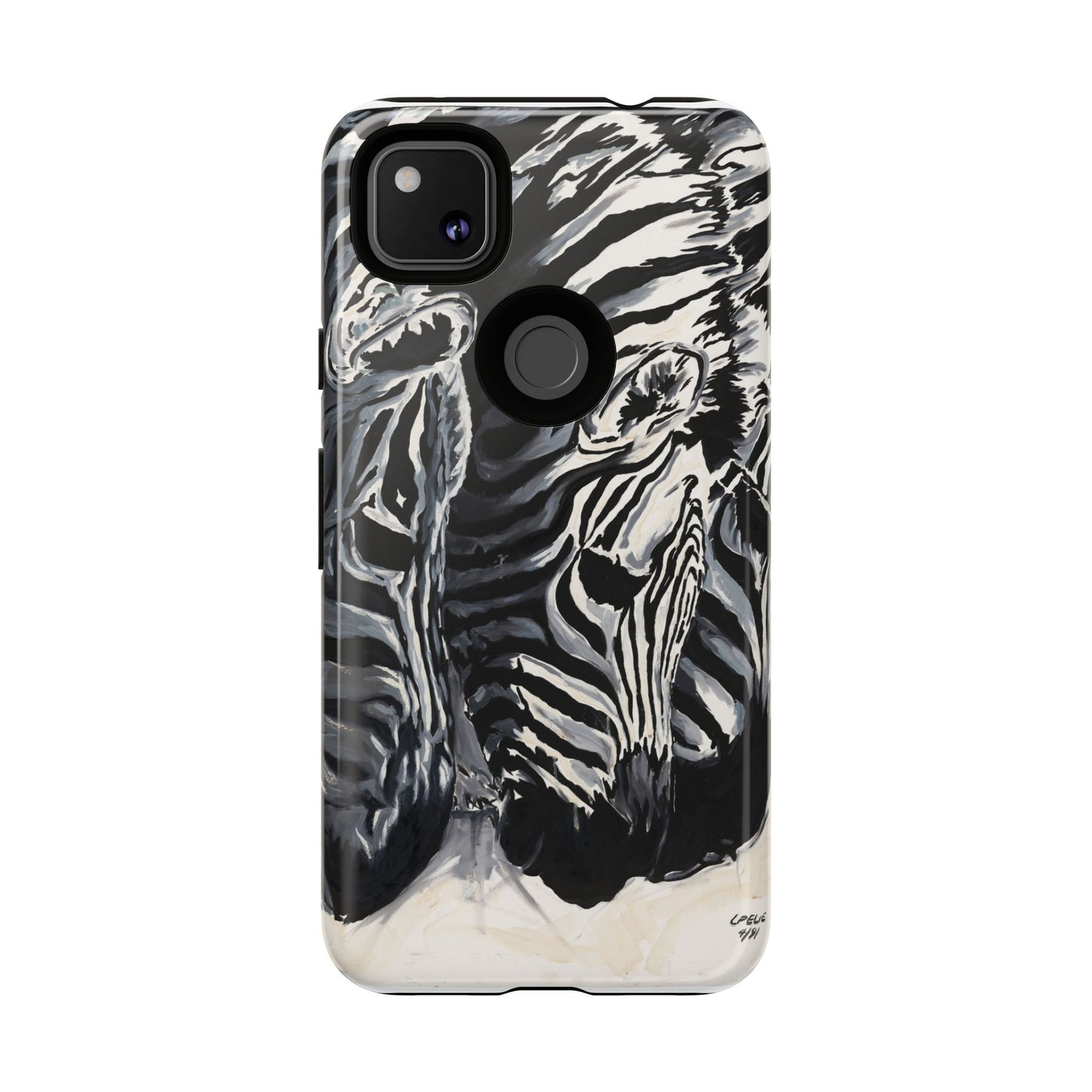 Artistic Zebra Print Phone Case -Tough Cases- Baby Zebras Image