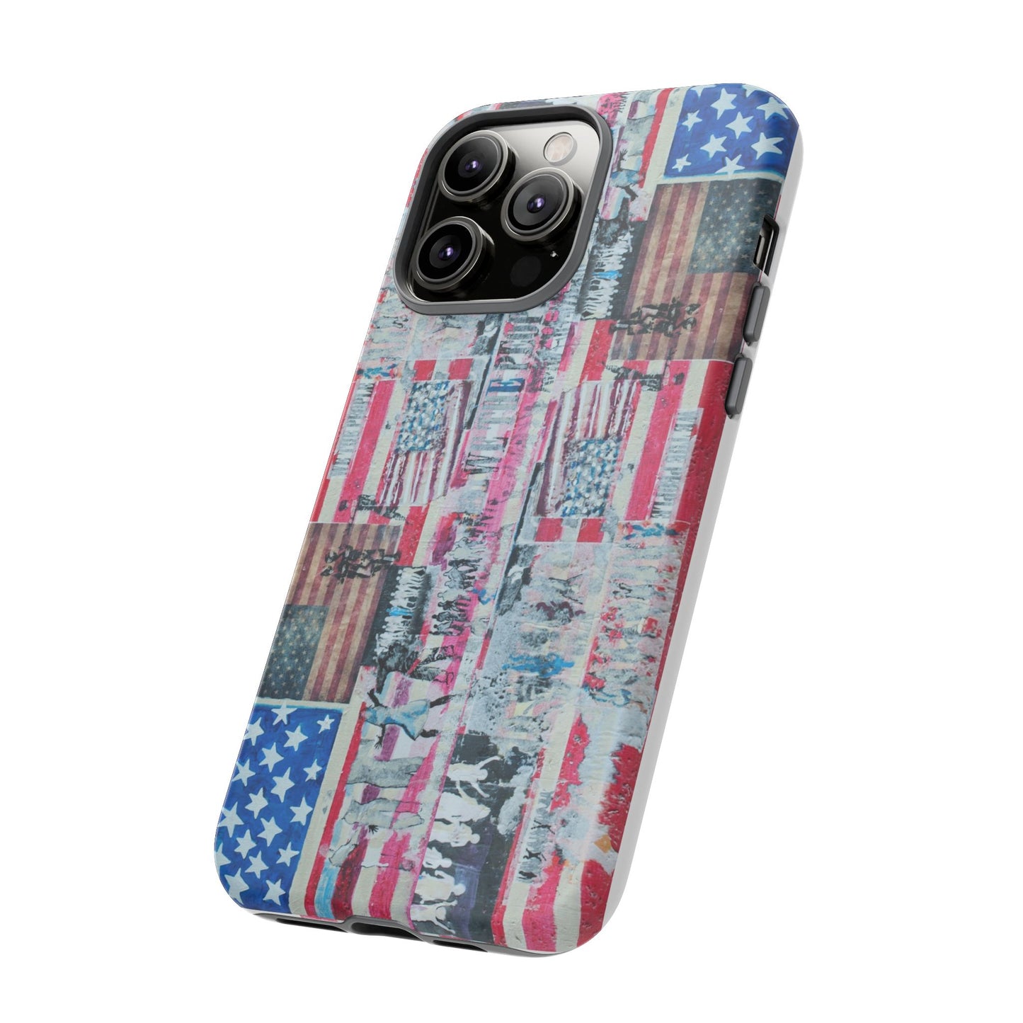 Patriotic Phone Case -We The People Image - Tough Cases with American Flag Design