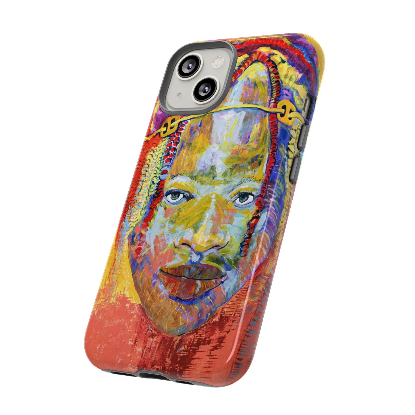 Vibrant Artistic Phone Case - Tough Cases for Creative Souls- African Youth Image
