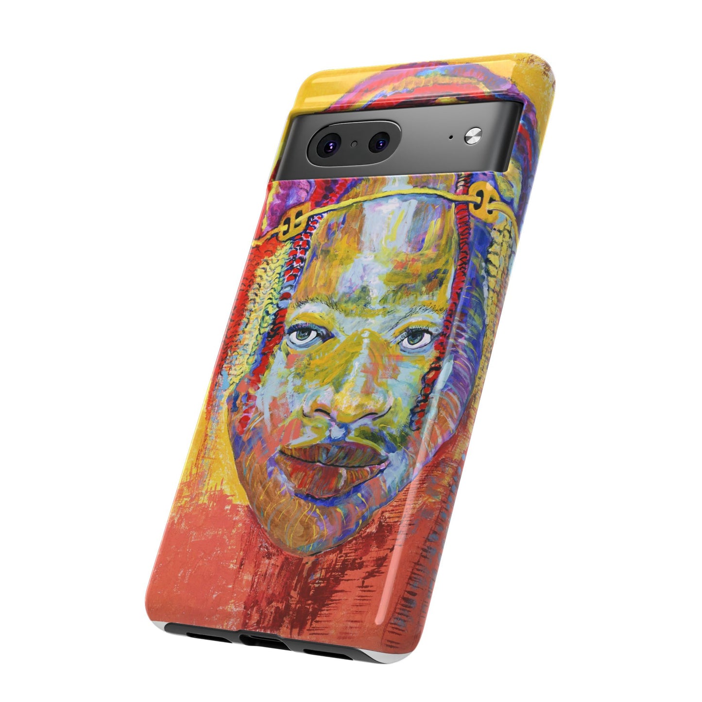Vibrant Artistic Phone Case - Tough Cases for Creative Souls- African Youth Image