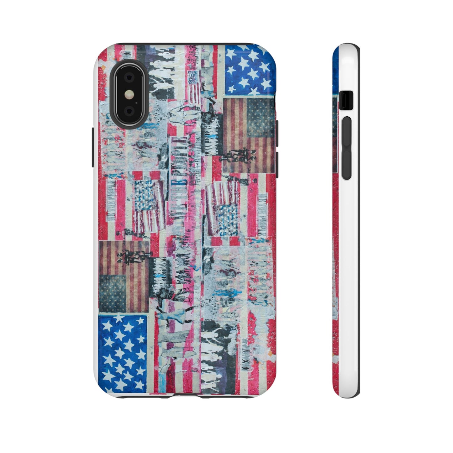 Patriotic Phone Case -We The People Image - Tough Cases with American Flag Design
