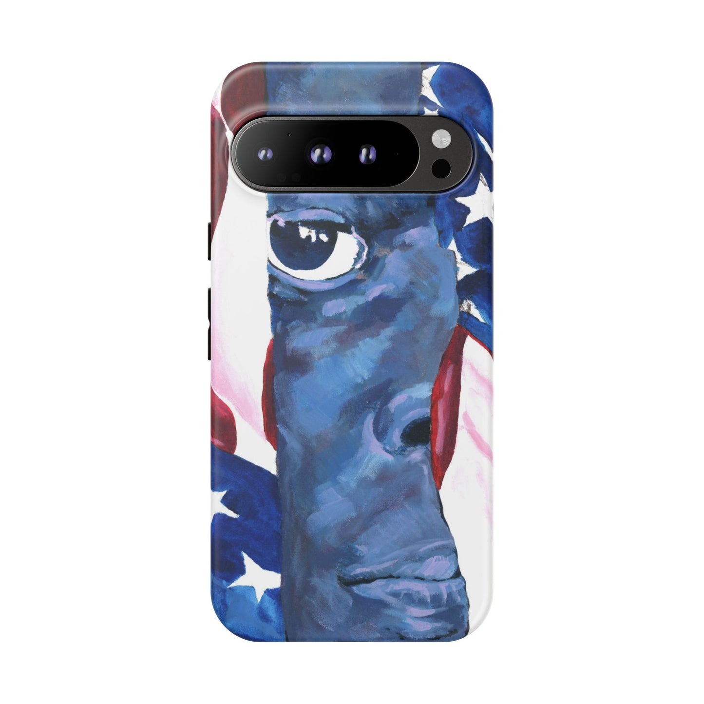Patriotic Tough Phone Case with American Flag Design- I See You Image