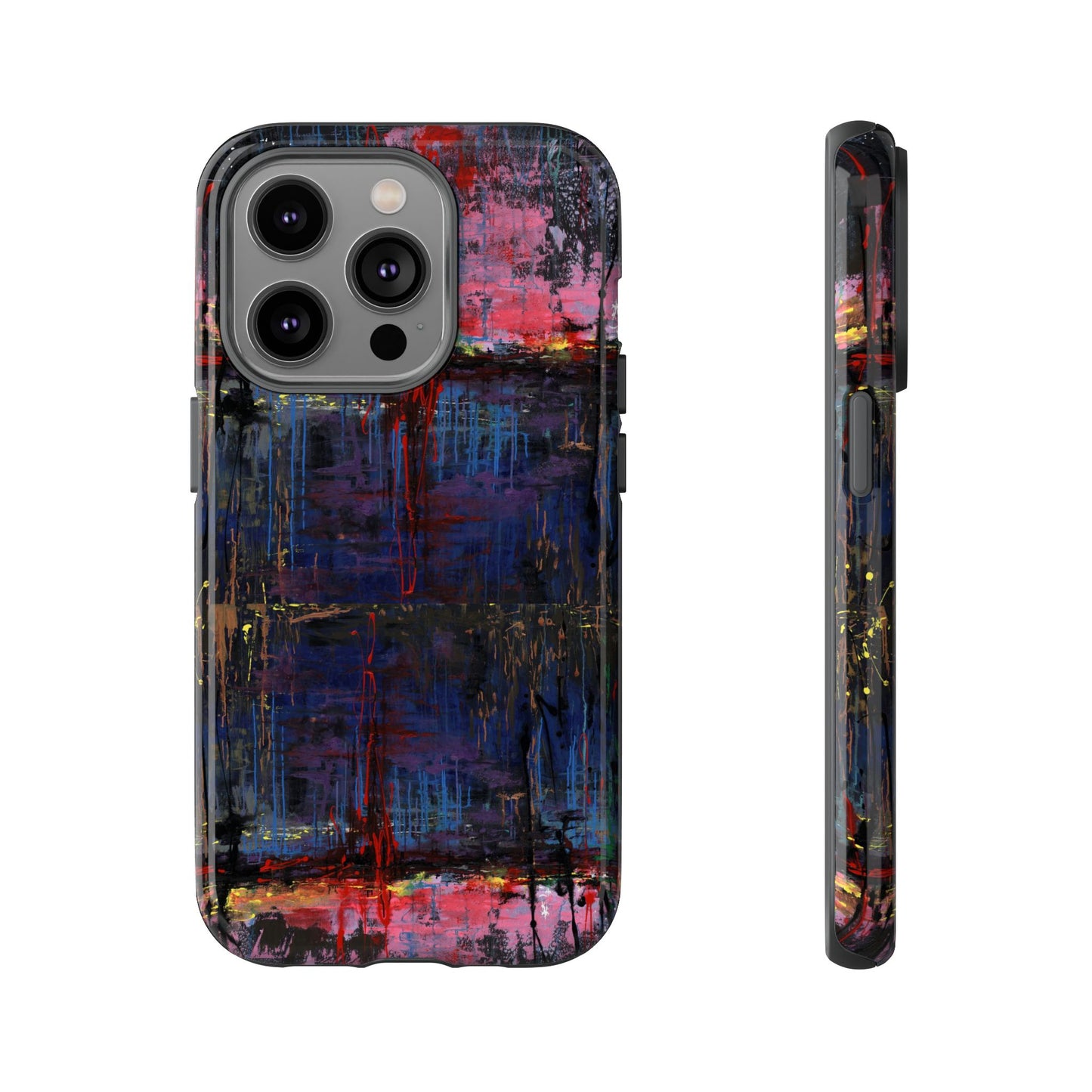 Artistic Tough Cases - Colorful Abstract Phone Case for Creative Souls- Illumination Image