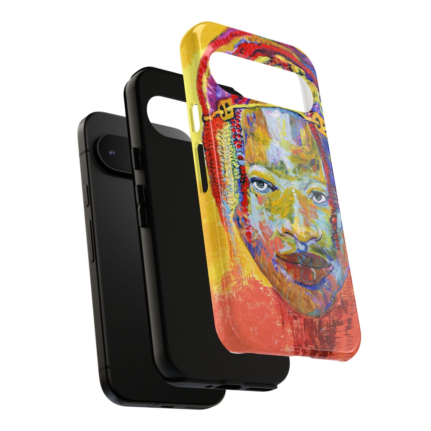 Vibrant Artistic Phone Case - Tough Cases for Creative Souls- African Youth Image