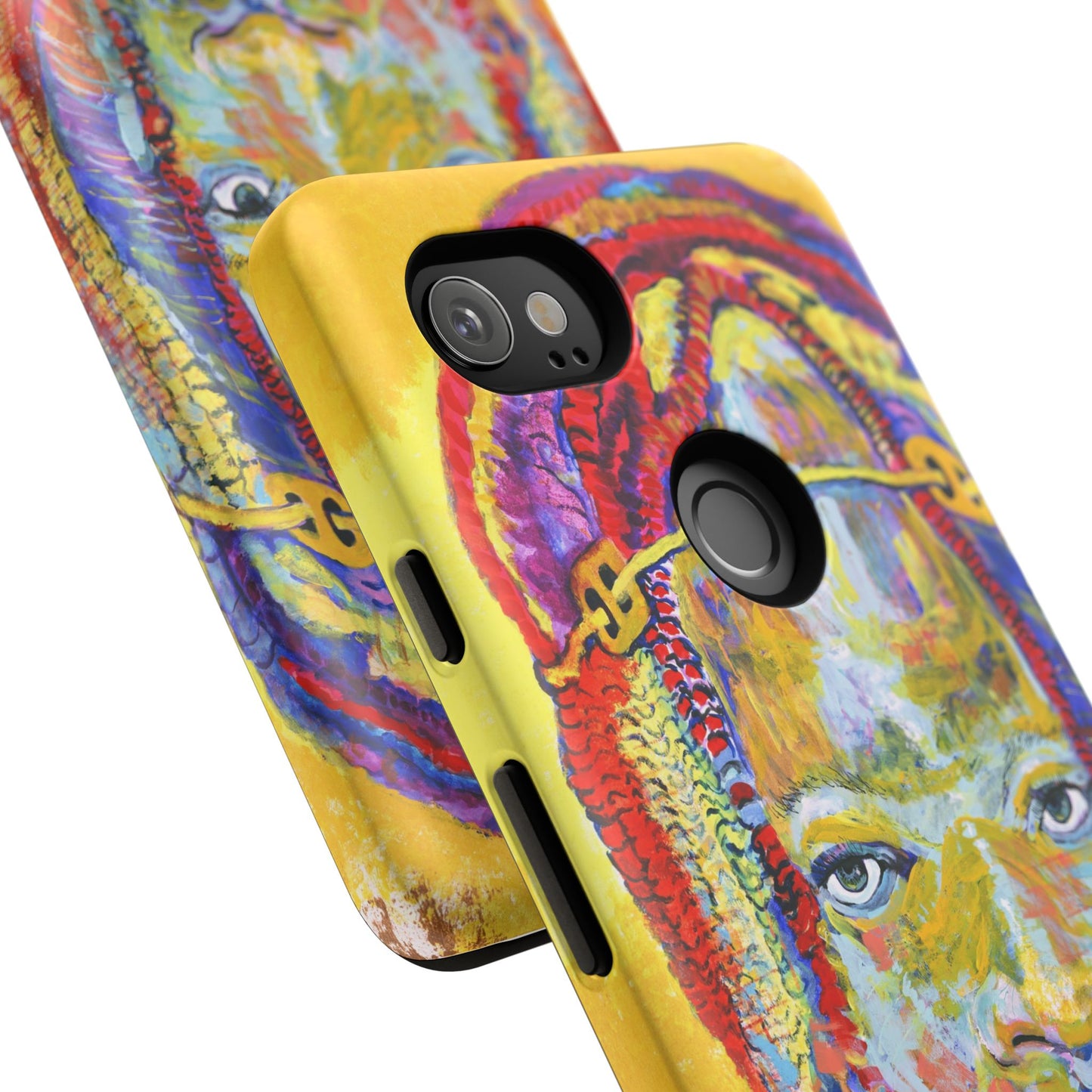 Vibrant Artistic Phone Case - Tough Cases for Creative Souls- African Youth Image