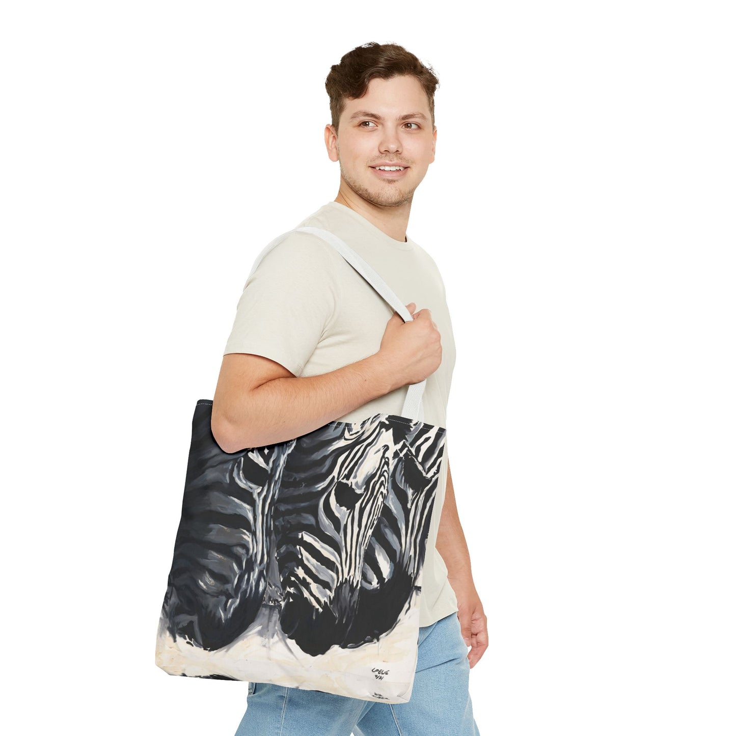 The Baby Zebras Image- Tote Bag